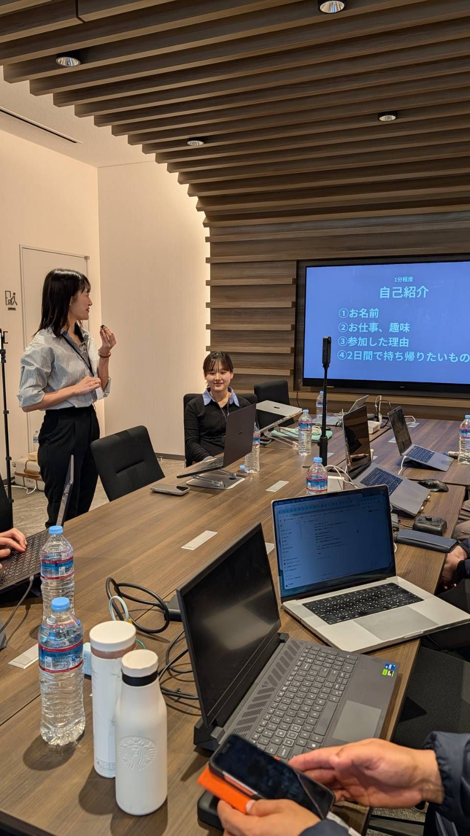 対面作業会・懇親会の様子