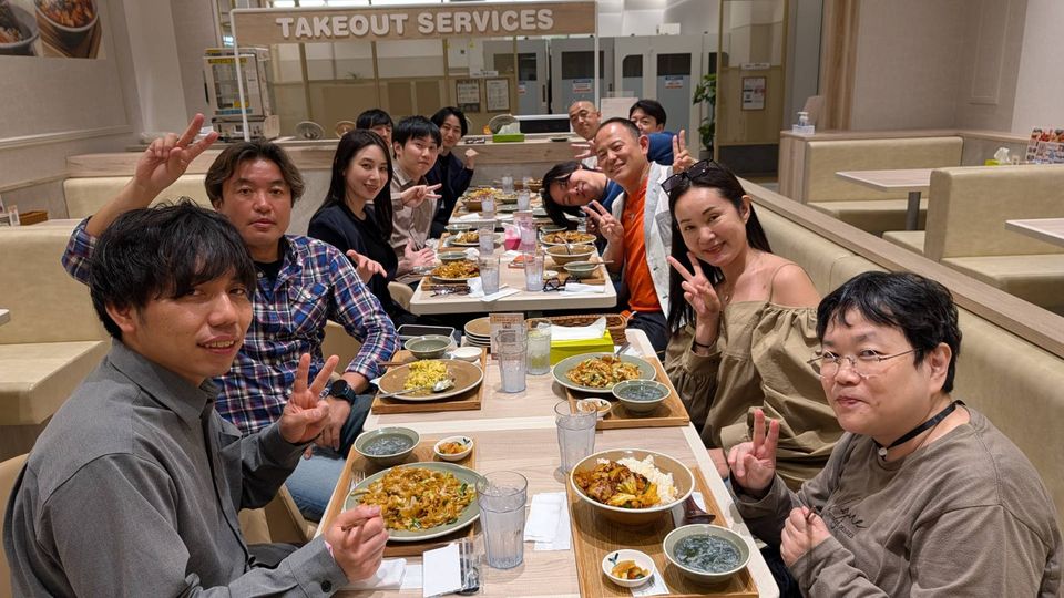 対面作業会・懇親会の様子
